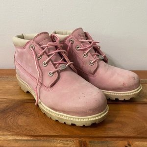 Vintage Pink Timberlands